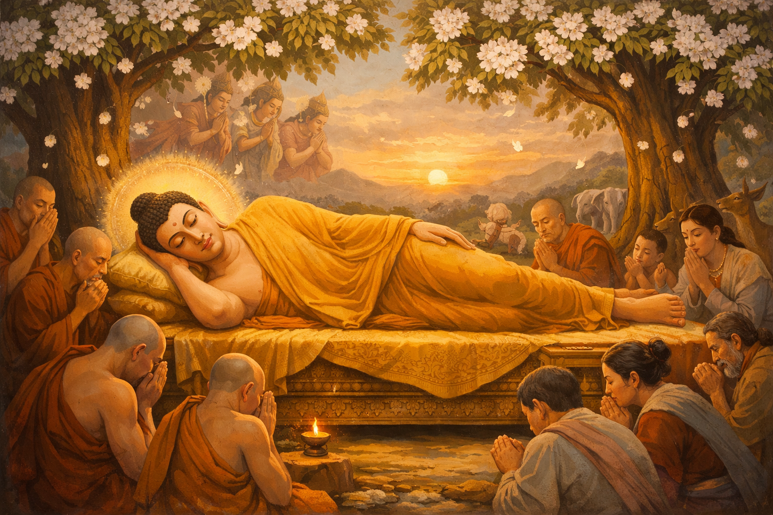 Đức Phật không còn ở thế gian, nhưng ánh sáng Chánh pháp vẫn luôn rạng ngời.